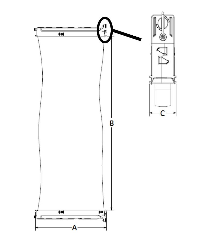 ZeeWeed 500D Membrane Module Dimensions