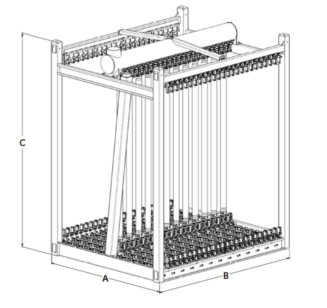 ZeeWeed 500D-48 LEAP Ultrafiltration Membrane Cassette Dimensions